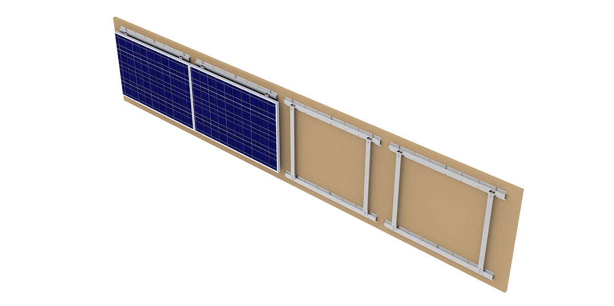 soporte de pared solar