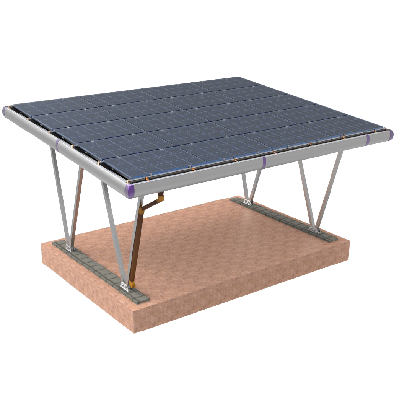 cochera solar estructura de montaje impermeable a prueba de viento 