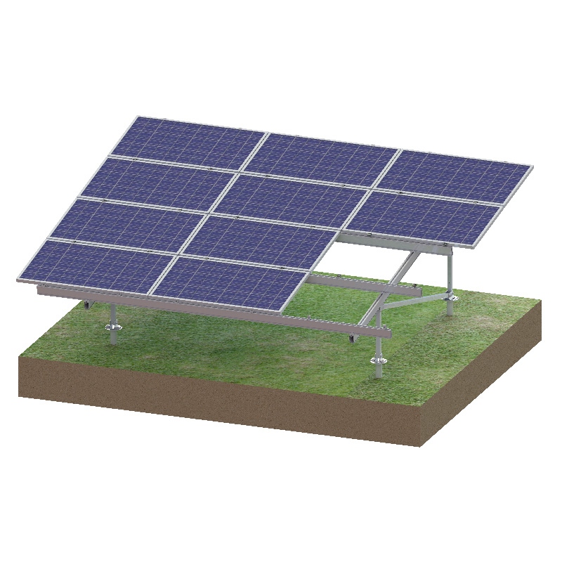 estructura de sistema de soportes de montaje en tierra solar 
