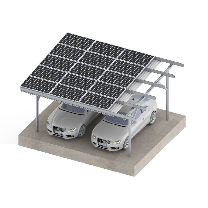 sistema de montaje de garaje solar de cuatro polos 