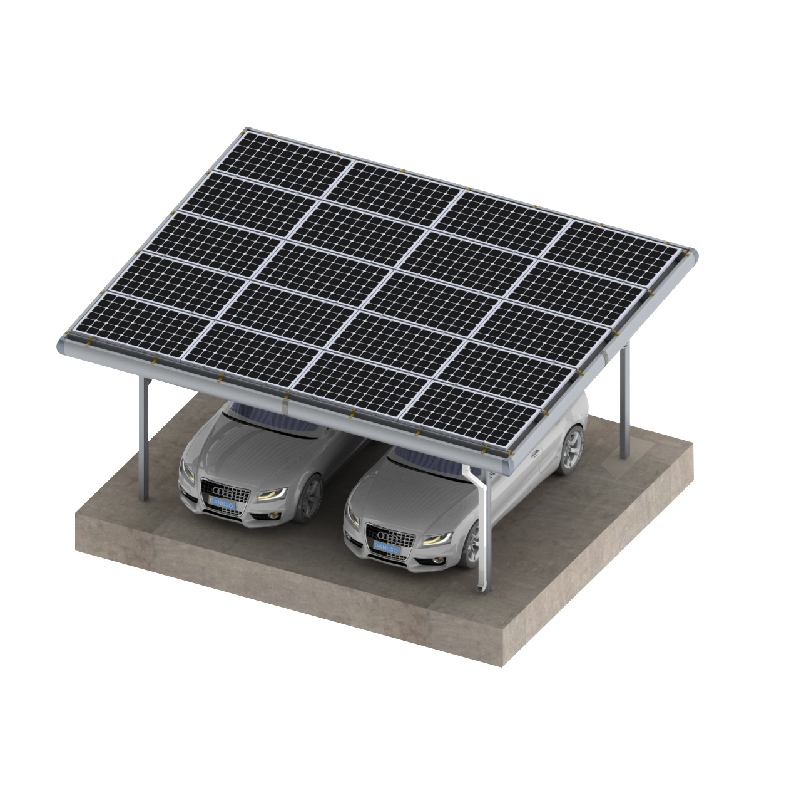 sistema de montaje de garaje solar de cuatro polos 