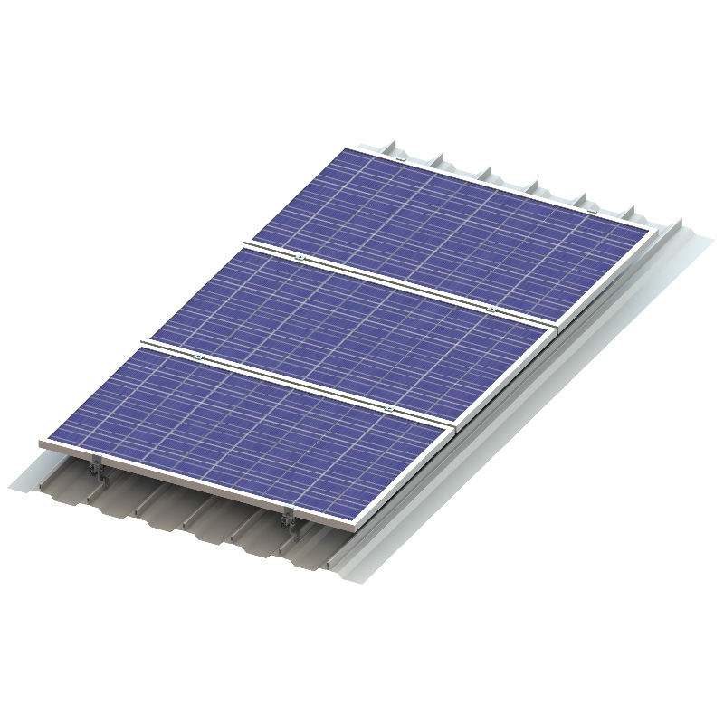 innovadora solución de montaje en techo solar de estaño 