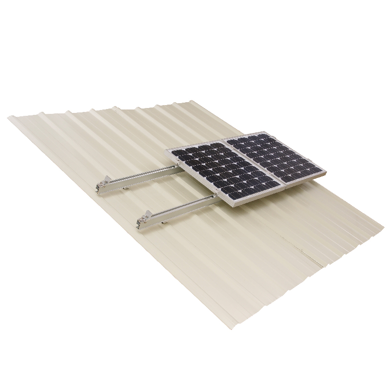 soporte de techo de hojalata inclinada para techo de panel solar 