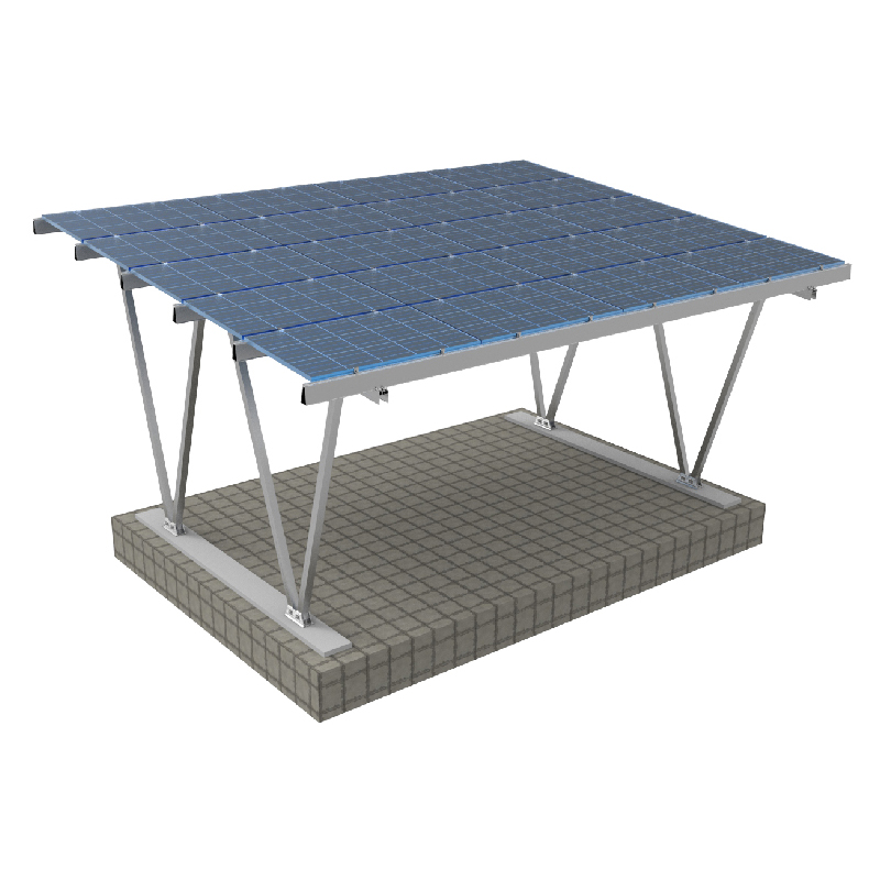 solución de montaje de carport solar de aluminio 