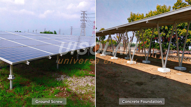 Tornillos de cimentación frente a cimientos de hormigón: ¿Cuál es mejor para proyectos solares?
