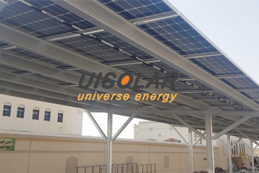 omán 100kw sistema de montaje para cochera solar